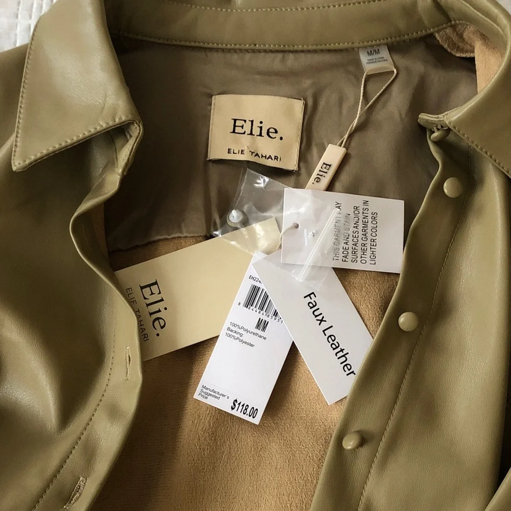 Elie Tahari Olive Green Blouse - Picture 3 of 4